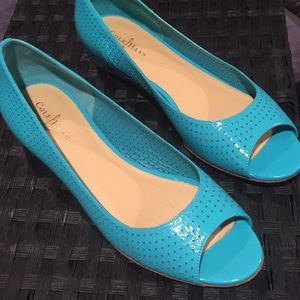 Cole Haan Open-Toe Flats, Size 8